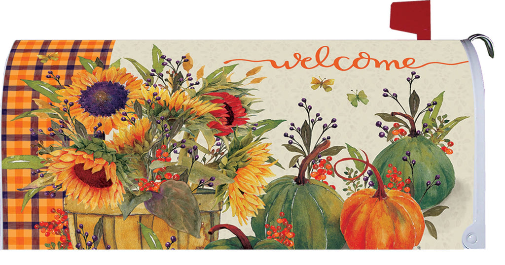 Sunflower Basket Mailbox Makeover
