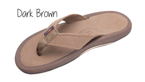 Navigator Orthopedic Men's Rainbow Sandals - Dark Brown