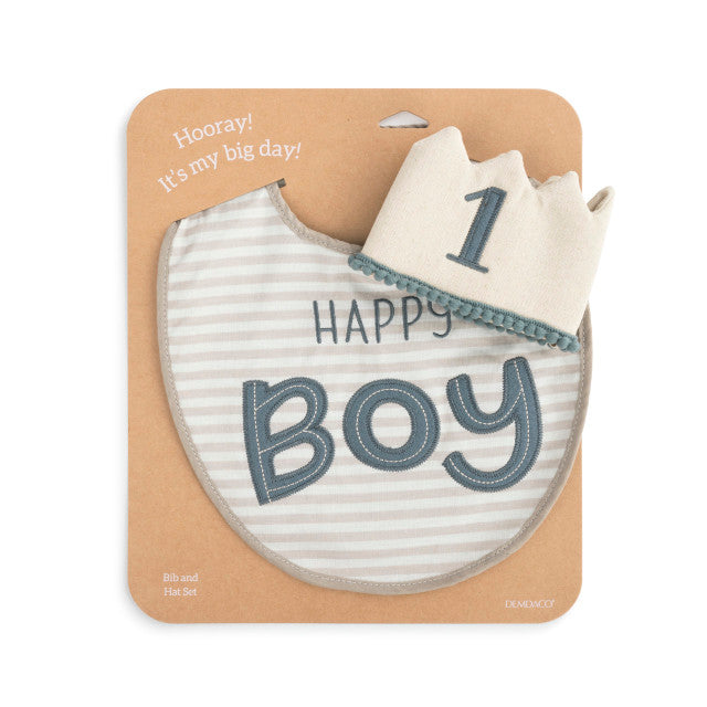 Birthday Boy Hat & Bib Set