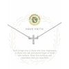 Spartina Sea La Vie Silver Have Faith/Cross Necklace
