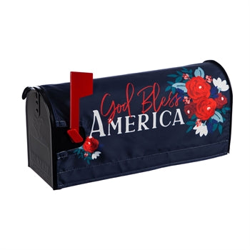 Patriotic Floral Mailbox Cover