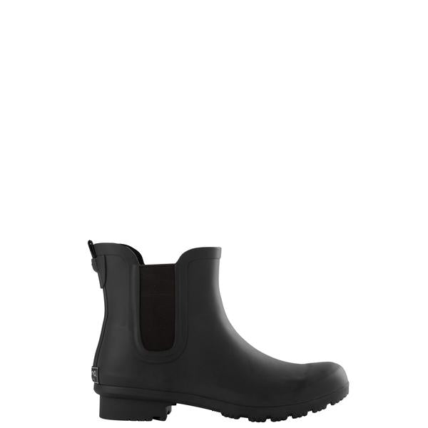 Matte Black Chelsea Roma Rain Boots