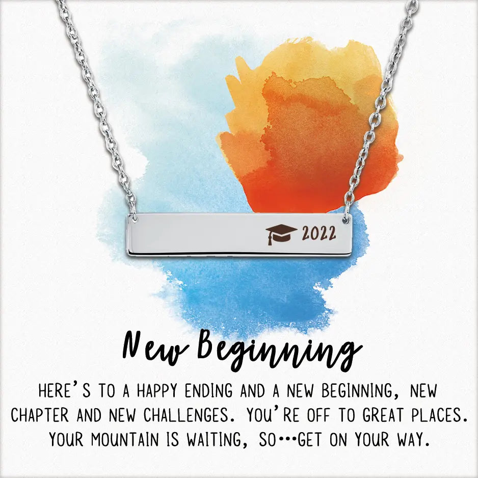 New Beginnings 2022 Bar Necklace