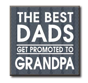 The Best Dads Chunky Wood Sign - 4"x 4"