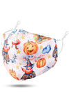 Kid's Non-Medical Halloween Cotton Face Mask with Filter Pocket