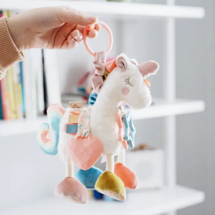 Unicorn Itzy Friends Link & Love Activity Plush with Teether