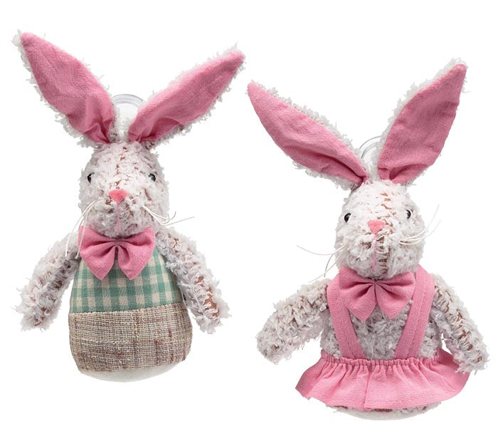 Little Beige Dressed Bunny Ornaments