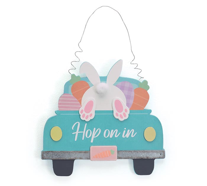Welcome Easter Truck Wall Hanging