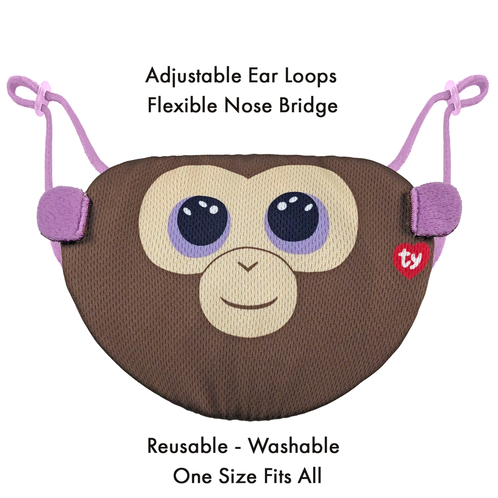 Coconut Brown Monkey Ty Mask