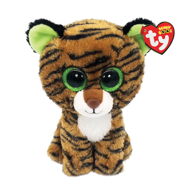 Ty TIGGY 6" Brown Striped Tiger Beanie Boo