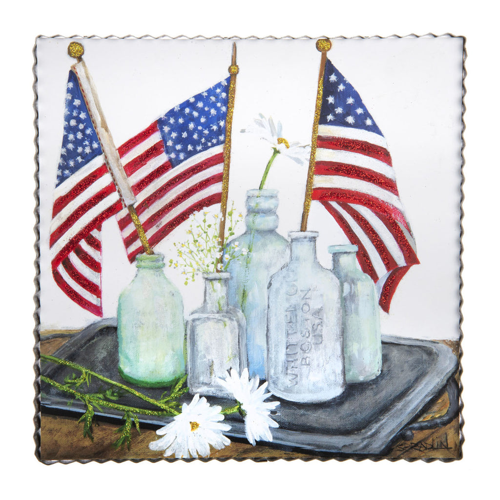 Roundtop Collection Gallery Bottled Flags Print