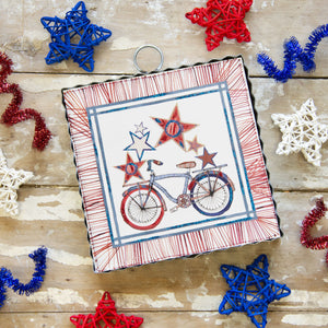 Roundtop Collection Mini Starry Bike Print