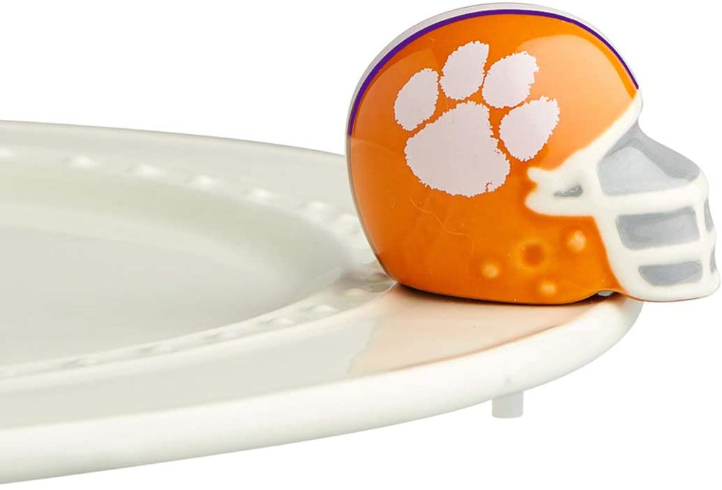 Nora Fleming Clemson Helmet Mini