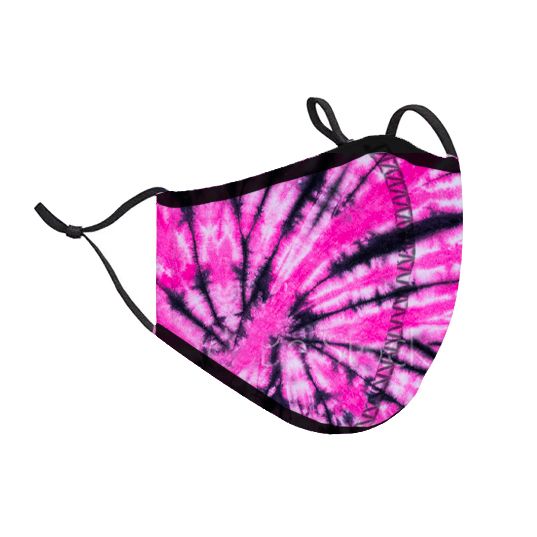 Pink Tie-Dye Kid's Face Mask - Ages 3-7