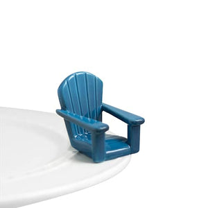 Nora Fleming Chillin' Chair Blue Mini