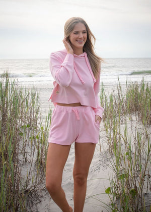 Simply Southern Pink Solid Shorts
