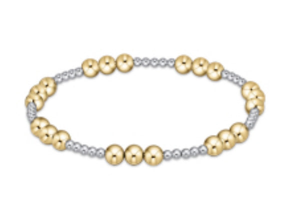 Enewton Classic Joy 5mm Mixed Metal Bead Bracelet