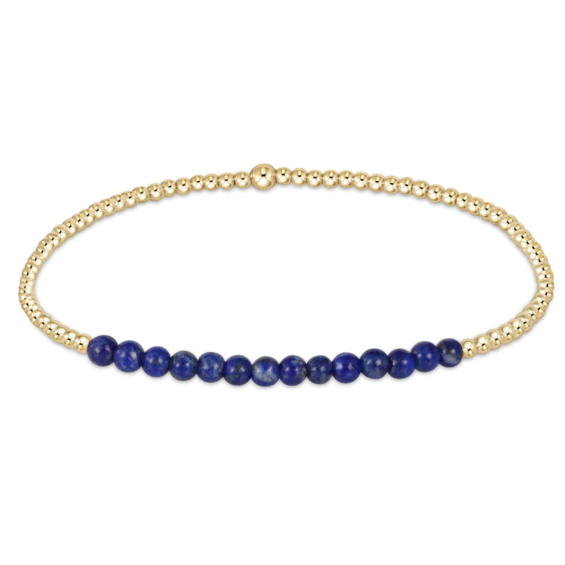 Enewton Lapis Gold Bliss 2mm Bead Bracelet