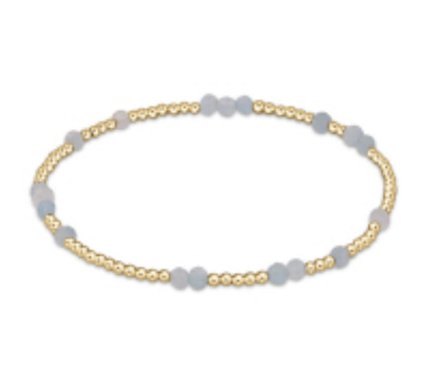 Enewton Aquamarine Gemstone Hope Unwritten Bracelet