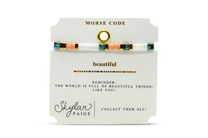 Beautiful Skylar Paige Morse Code Tila Bracelet