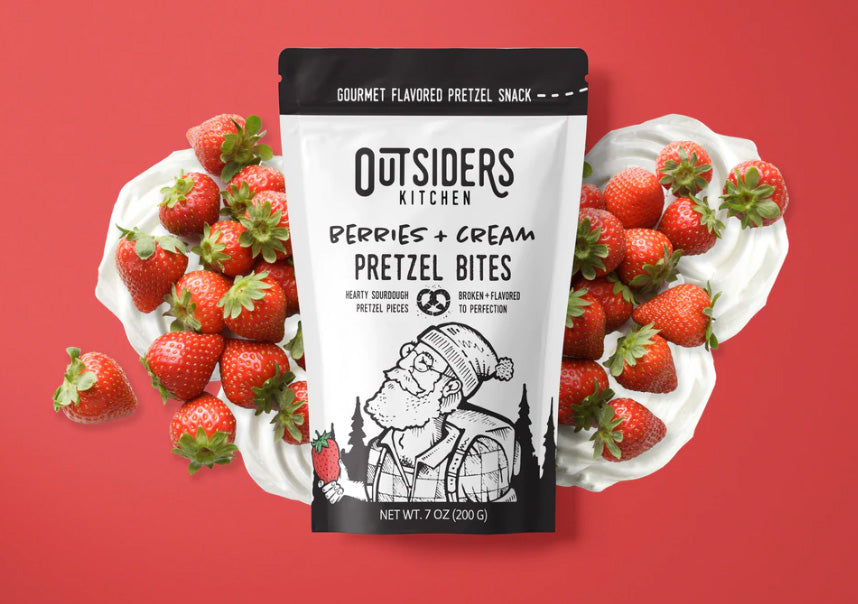 Outsiders Kitchen Berries + Cream Pretzel Bites