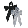 Kitsch Black/Gray Satin Scarf Scrunchie 2pc Set