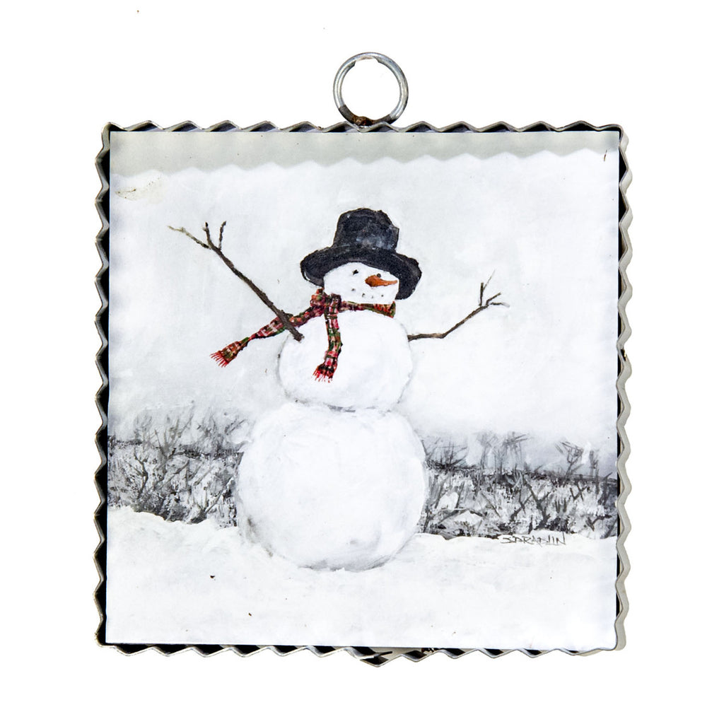 Roundtop Collection Gallery Snowman Mini Print