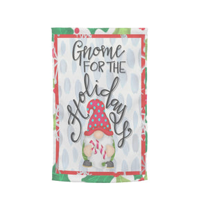 Gnome for the Holidays Christmas Garden Flag