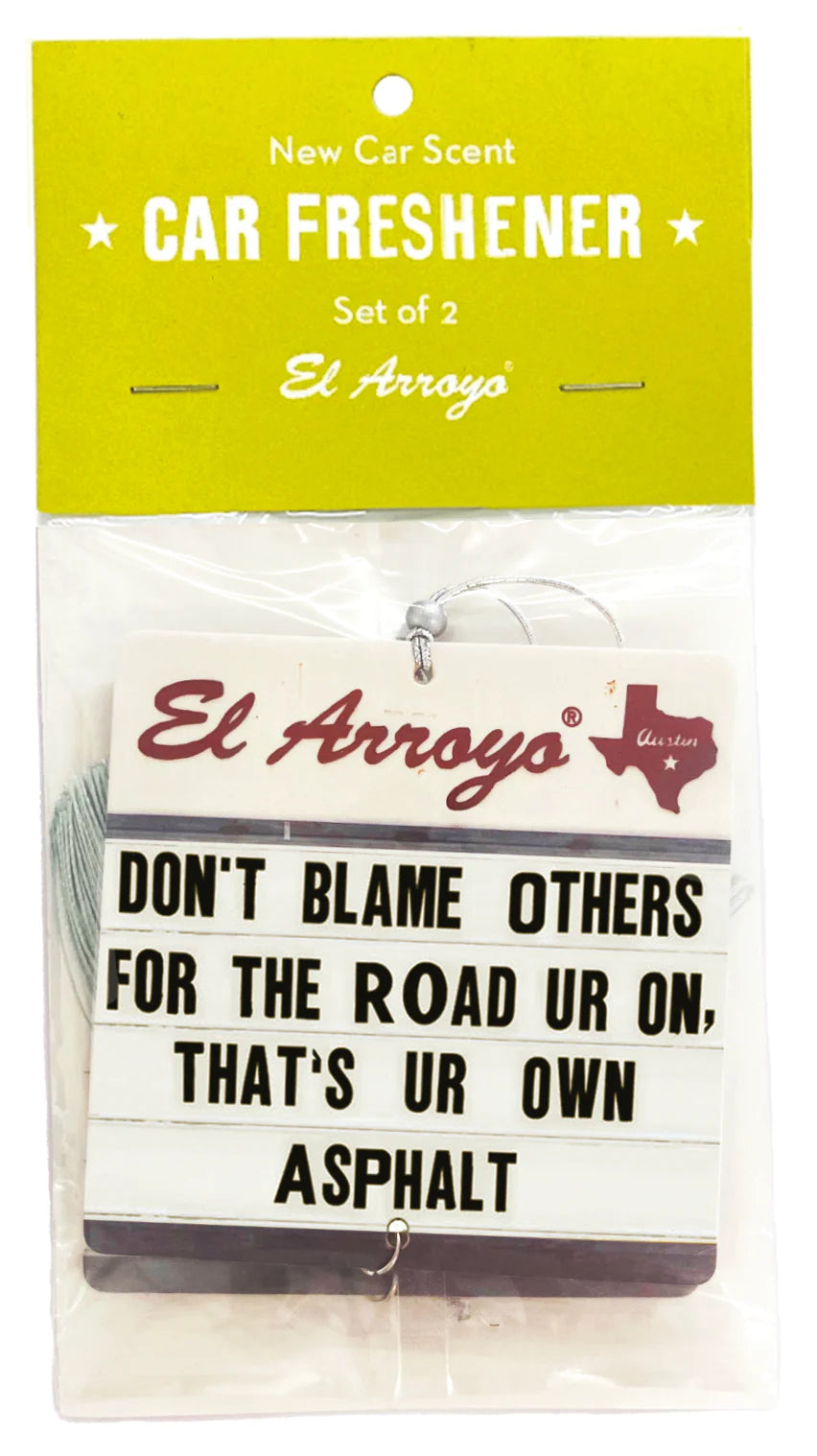 Ur Own Asphalt El Arroyo Car Air Freshener