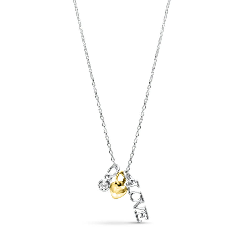 Celebrate Love Swish Charm Necklace
