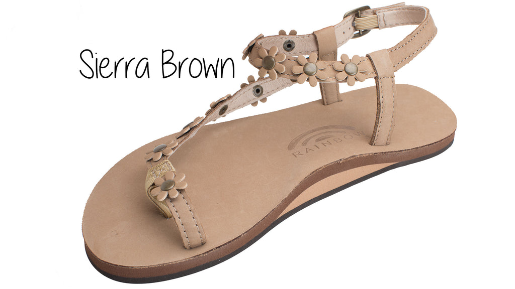 Delilah Ladies' Rainbow Sandals - Sierra Brown