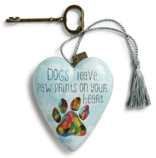 Paw Prints Art Heart