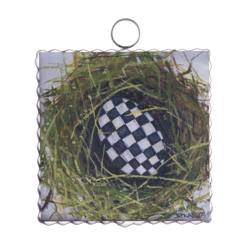 Roundtop Collection Mini Checked Egg Print
