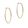 Enewton Oval Smooth 2" Gold Hoop Earrings