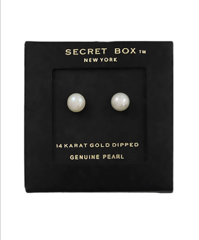 Genuine Pearl SecretBox Earrings