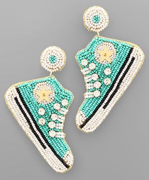 Mint Chuck Taylor Sneaker Earrings