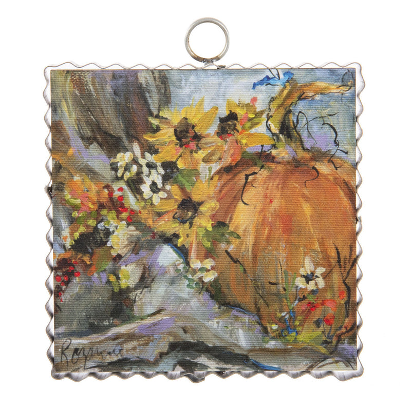 Roundtop Collection Rozie Floral Pumpkin