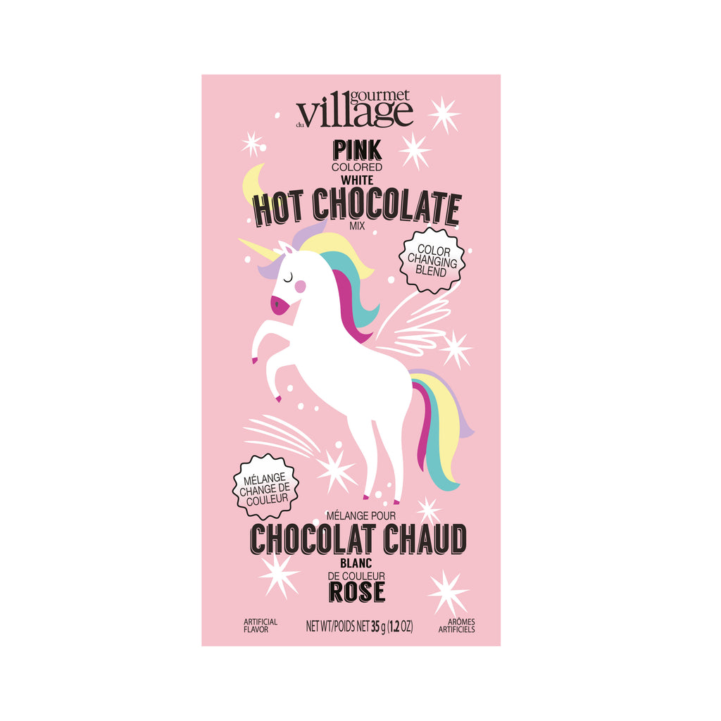 Pink Colored Unicorn Mini White Hot Chocolate Mix