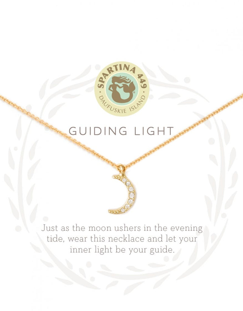 Spartina Sea La Vie Gold Guiding Light Crescent Necklace