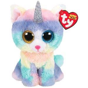 Heather - Unicorn Cat Ty Beanie Boo