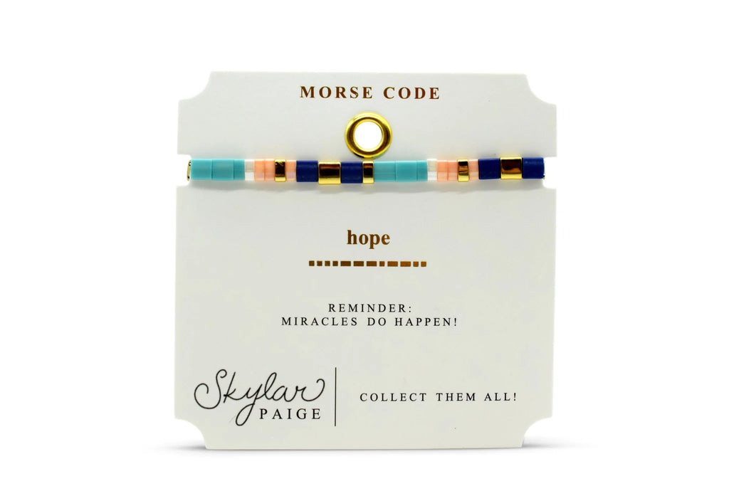 Hope Skylar Paige Morse Code Tila Bracelet