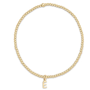 Enewton Respect Gold C Charm Classic Gold 2mm Bead Bracelet