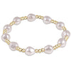 Enewton Pearl Admire Pattern 3mm Gold Bead Bracelet