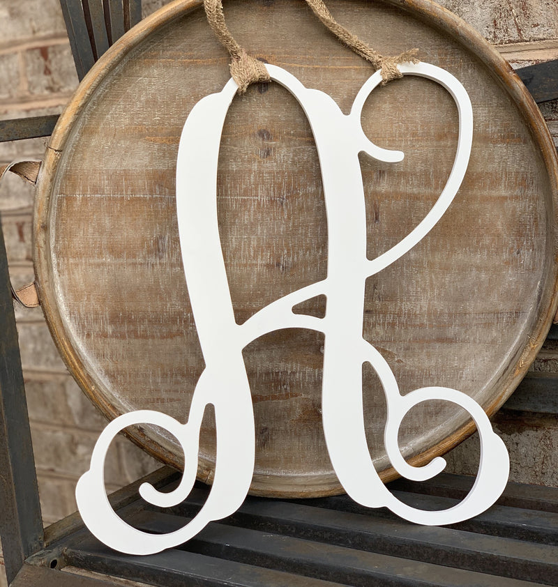 White Vine Wooden Letter- Can not be shipped