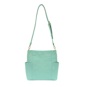 Turquoise Kayleigh Side Pocket Bucket Bag