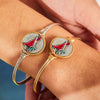 Luca + Danni Red Cardinal Bangle Bracelet