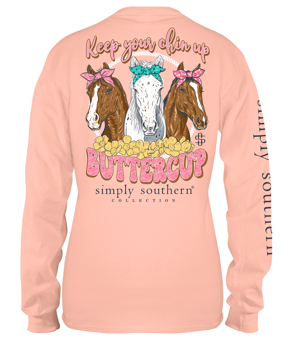 Horses Long Sleeve Simply Southern Tee