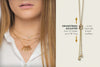 Wide "V" Layers Necklace in Gold