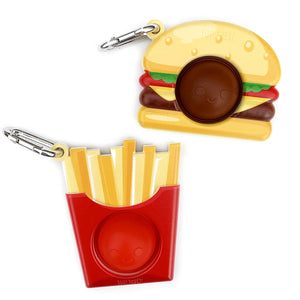 OMG Mega Pop Fidgety Keychain - Burger & Fries