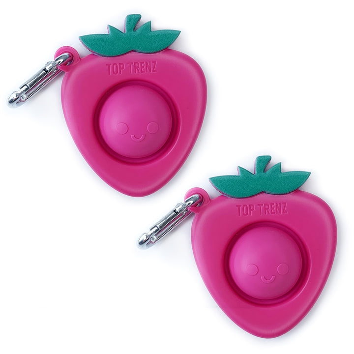 OMG Mega Pop Fidgety Keychain - Strawberry